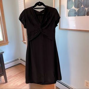 Black Banana Republic silk, short sleeved dress